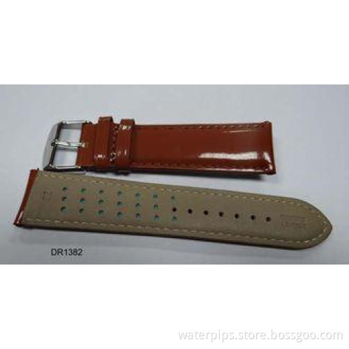 Black, Dark Brown, Tan, White Shining Leather Wrist Watch B